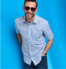 Pegasus Short Sleeve Floral Shirt - MF689